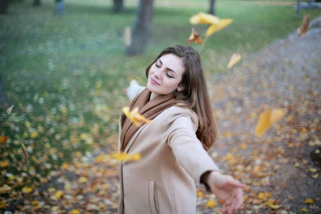 a beautiful women relaxing